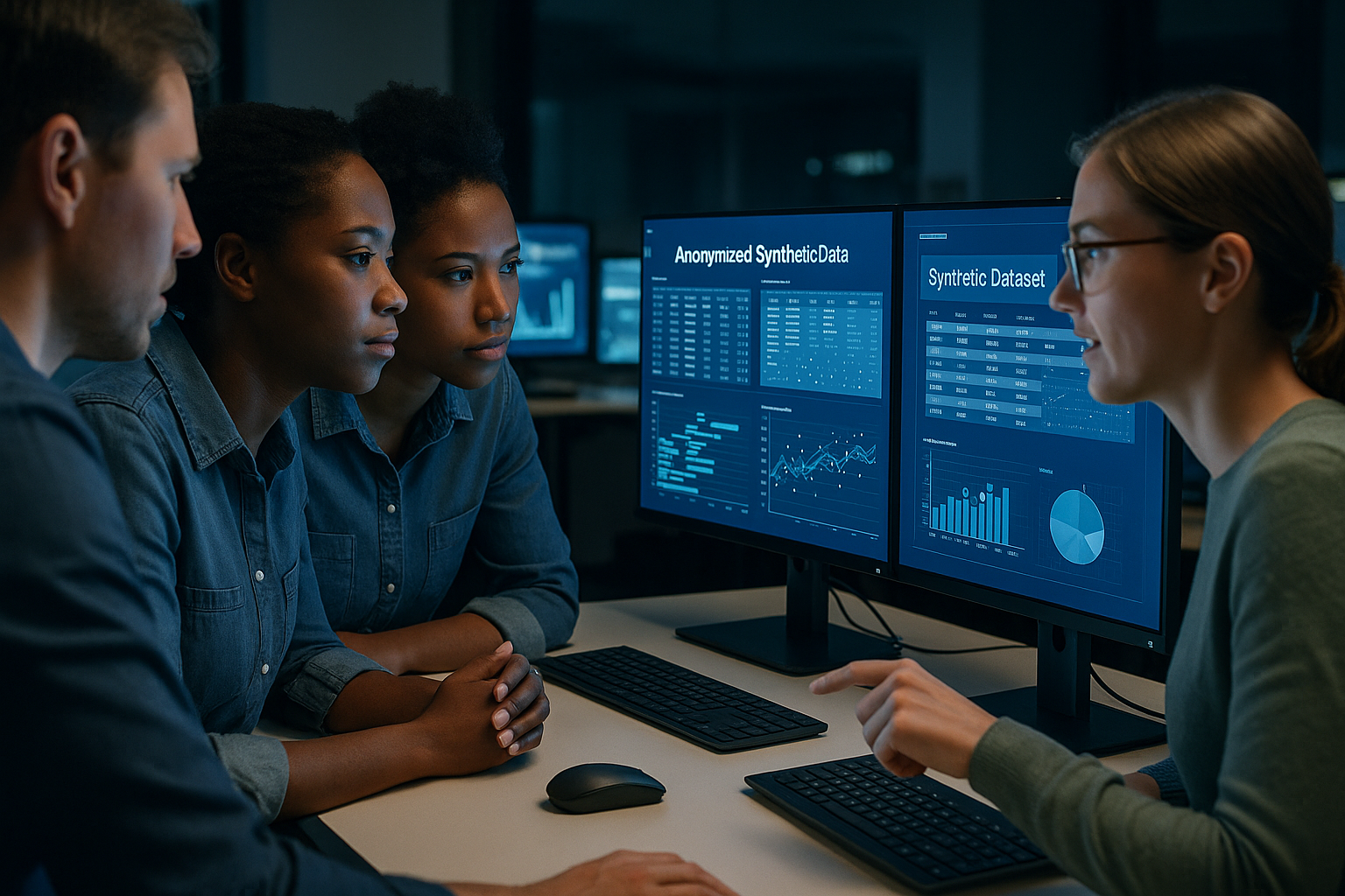 Synthetic test data illustration