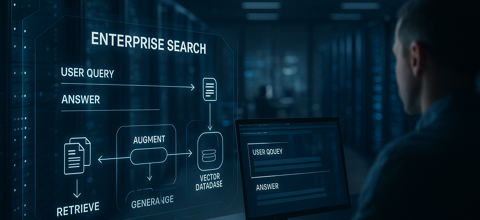 Enterprise search (RAG) illustration